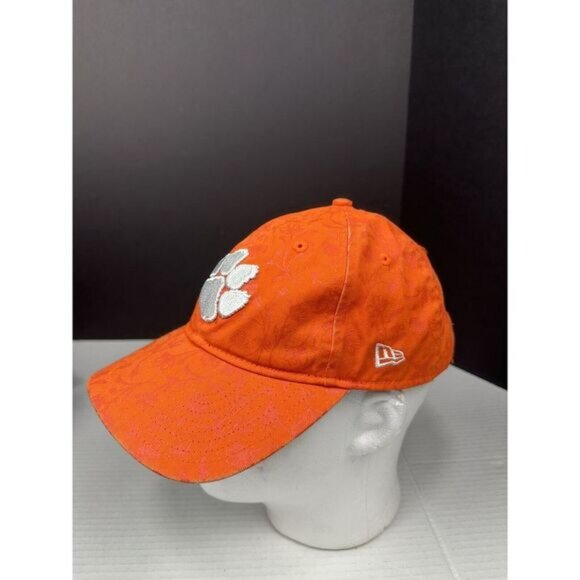 Clemson Tigers Women's New Era Paw Print 9TWENTY Relaxed-Fit Floral‎ Print - Picture 3 of 6